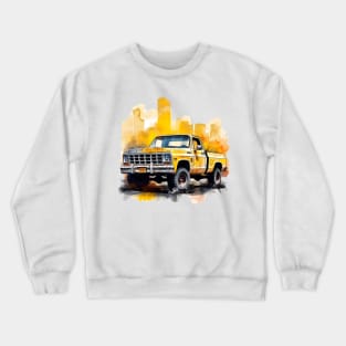 Yellow Vintage Square Body Crewneck Sweatshirt